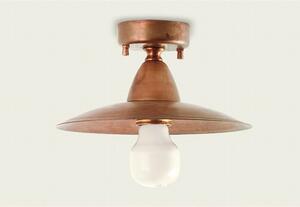 Plafoniera esterno rustica lampadari bartalini crispla pl20 e27 led ottone lampada soffitto - Lampadari Bartalini