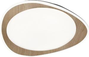 Rabalux 2427 Lampada da soffitto Tamino, 24 W, 4000 K, 1200 lm, marrone-bianco, rotonda, bianco neutro, ø450 mm