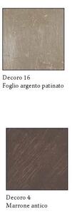 Piantana classica luce piu biancospino bs433 bs435 g9 led lampada terra metallo vetro - Luce Più