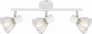 Lampada da soffitto FLY cromata bianca 3xE14x40W in metallo, dimensioni: 15x56x8 cm, IP20, Candellux
