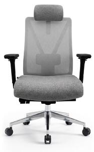 JAN NOWAK Sedia da ufficio ergonomica, grigia, VECTOR – ergonomica e confortevole per l'ufficio e il lavoro da casa