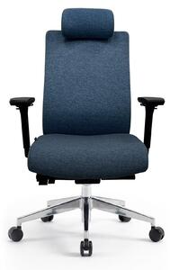 JAN NOWAK Sedia da ufficio ergonomica, blu scuro, VECTOR – ergonomica e confortevole per l'ufficio e il lavoro da casa