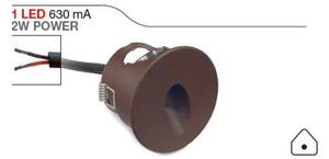 Faretto incasso linea light quara 65r ip65 87988 led corten alluminio spot - I-led - Maestro