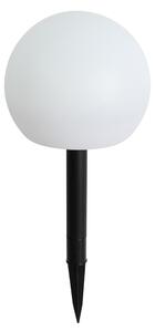 Lampada da esterno bianca 20 cm con LED integrato IP44 solare RGBW - Ludger