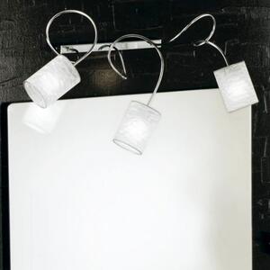 Applique illuminando ginevra chic 3 g9 led pvc metallo moderna modellabile interno - Illuminando