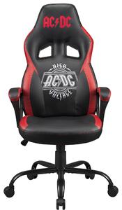 Sedia da gaming con funzione oscillante, nera, ergonomica