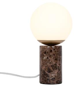 Nordlux LED Lilly lampada da tavolo in marmo, Variante: Ø 150 x 285 mm, E14, 25 W, marrone