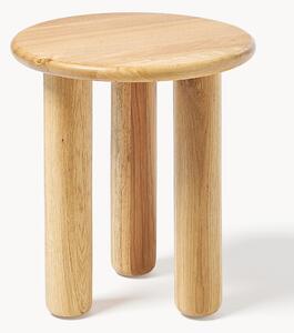 Tavolino rotondo in legno di quercia Didi