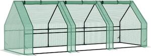 Fortuna Lai Serra Serra per pomodori Serra fredda 270x90x90 cm verde per giardino, balcone e piante