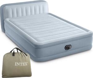 INTEX 64450ND Letto ad aria DuraBeam Testiera Queen 236x152x86cm con pompa Letto per ospiti