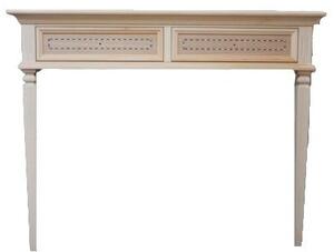 MOBILI 2G - SCRIVANIA CLASSICA 2 CASSETTI IN LEGNO GREZZO 100X54X80