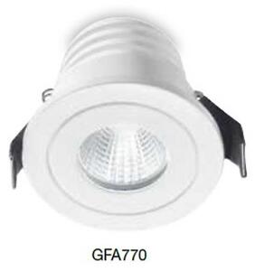Faretto incasso alluminio gea led alya gfa770n led 5w 4000°k spot tondo controsoffitto moderno interni ip20 - Gea Led