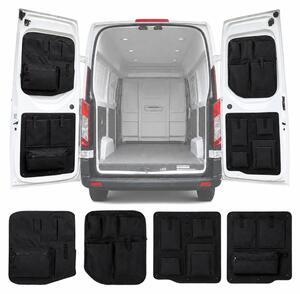 Set di 4 organizer per l'organizzazione degli spazi, compatibili con Ford Transit Custom dal 2012 al 2025