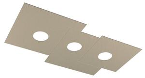 Plafoniera moderna top light plate 1129 pl3 r gx53 led metallo lampada soffitto - Top Light