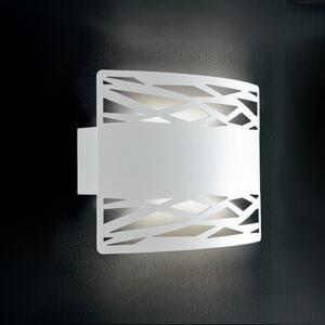 Applique illuminando chimera ap e27 led lampada parete moderna metallo bianco biemissione interno - Illuminando