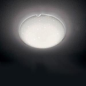 Plafoniera moderna illuminando aster 30 pl e27 led vetro serigrafato lampada soffitto - Illuminando