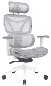 Sedia da ufficio ergonomica LEVANO grigio/bianco/nero