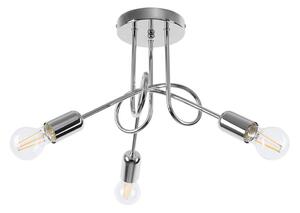 Sollux SL.1440 - Lampadario a plafone LOOP 3xE27/15W/230V cromo