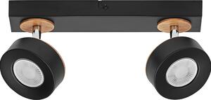 LEDVANCE DECOR SPOT PLUTO, 9,6W, 615lm, nero, faretto, teste regolabili, versatile, faretto per interni, colore della luce bianco caldo, ottica di alta qualità, facile installazione