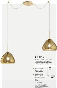 Glow sospensione ottone 2 luci 3667-42-118