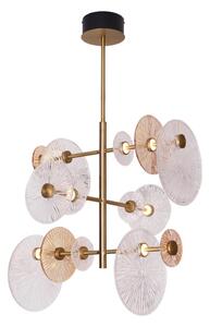 MAXLIGHT P0541 - Lampadario a sospensione con supporto rigido LED ALLURE 14xLED/5W/230V diametro 60 cm oro