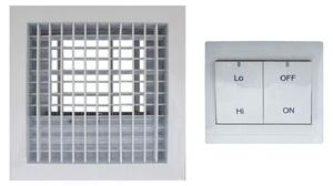 Griglia di ventilazione 400x400 mm, 220V, valvola di controllo dell'aria elettrica
