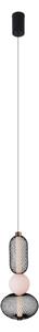 MAXLIGHT P0591 - Lampadario LED a sospensione con filo BORA LED/10W/230V diametro 22 cm bianco/nero