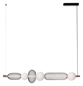 MAXLIGHT P0593 - Lampadario LED a sospensione con filo BORA LED/29W/230V bianco/nero