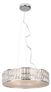 MAXLIGHT P0236 - Lampadario a sospensione con filo DIAMANTE 5xG9/42W/230V diametro 38 cm cromo