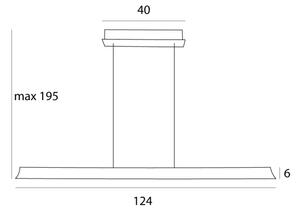 MAXLIGHT P0595 - Lampadario LED a sospensione con filo JO-JO LED/38W/230V antracite