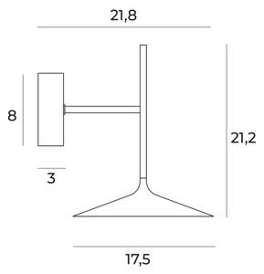MAXLIGHT W0304 - Applique a LED HANA LED/6W/230V oro