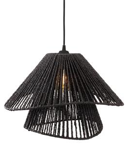 MAXLIGHT P0580 - Lampadario a sospensione con filo AMALFI 1xE27/15W/230V diametro 45 cm nero