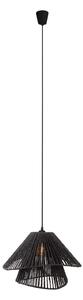 MAXLIGHT P0580 - Lampadario a sospensione con filo AMALFI 1xE27/15W/230V diametro 45 cm nero
