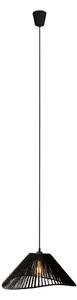 MAXLIGHT P0579 - Lampadario a sospensione con filo AMALFI 1xE27/15W/230V diametro 45 cm nero