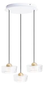 MAXLIGHT P0543 - Lampadario LED a sospensione con filo LIPARI LED/22W/230V diametro 35 cm limpido