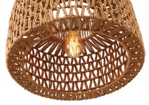 MAXLIGHT P0587 - Lampadario a sospensione con filo RAFFLE 1xE27/15W/230V diametro 40 cm marrone