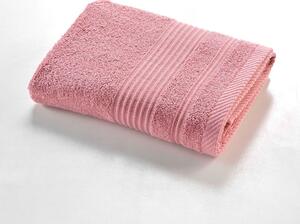 Asciugamano in spugna di cotone rosa 50x90 cm Tendresse - douceur d'intérieur