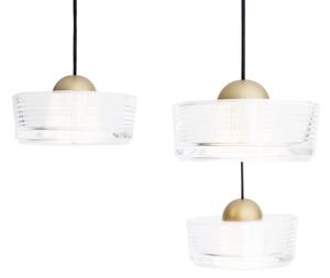 MAXLIGHT P0543 - Lampadario LED a sospensione con filo LIPARI LED/22W/230V diametro 35 cm limpido