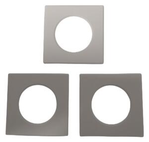 3 Pezzi Coperchi Quadrati Bianco Per Faretti Led FP8705W
