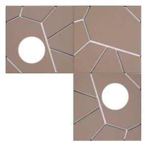 Applique moderno cattaneo street system 3 elementi 874/20c 873/20pa led 9w gx53 lampada parete soffitto metallo componibile - Cattaneo Illuminazione