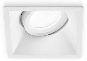 Faretto incasso gea led helios q gfa240 gu10 led ip20 orientabile alluminio spot direzionabile quadrato - Gea Led