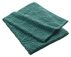 Asciugamano verde in spugna di cotone 70x130 cm Madeira - douceur d'intérieur