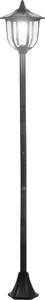 Fortuna Lai Lampada da giardino a LED 30/60 lumen, plastica nera, Ø26,5 x H177 cm, ideale per giardino e terrazza