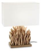 Ideal Lux Snell TL1 Big lampada da tavolo classica in legno naturale