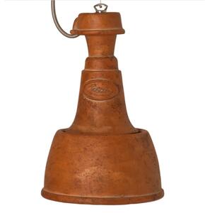 Lampadario rustico toscot torino 826g e27 led 34cm ceramica sospensione cupola artigianale terracotta - Toscot