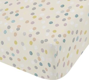 Lenzuolo per bambini in flanella elasticizzata 70x140 cm Balloons Spot - Bianca