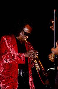 Fotografia Miles Davis during a live performance 1970-80