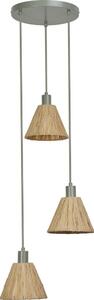 Ledvance - Lampadario a sospensione con filo DECOR RAFFIA 3xE27/15W/230V bastone di rafia