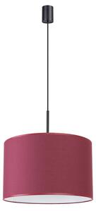Lampada a sospensione NEVIA bordeaux 1xE27 15W tessuto/PVC 137x40x40cm Sollux Lighting