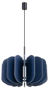 Lampada a sospensione MULA 45 navy 1xE27 15W feltro/acciaio 146x45x45cm Sollux Lighting